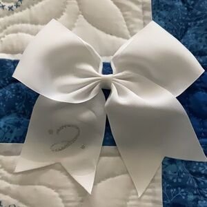 Elegant White Hair Bow for Kids